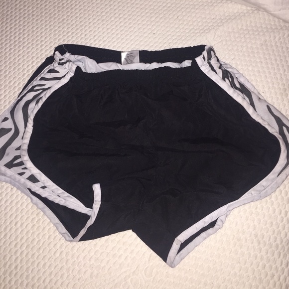 Zebra print athletic shorts