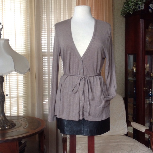 GAP Sweaters - Gap taupe belted cardigan
