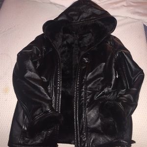 Heavy Duty Leather Beautiful Soft Fur JACKET