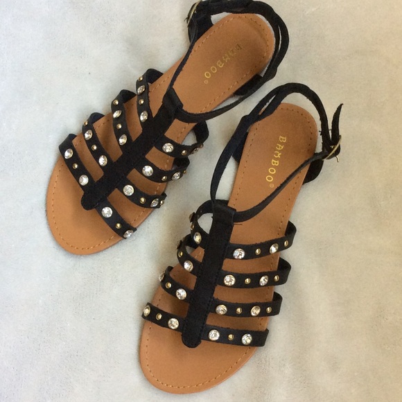 Bamboo Shoes - NWT rhinestone embellished gladiator sandals