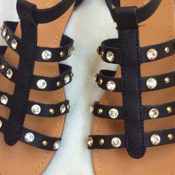 NWT rhinestone embellished gladiator sandals - Picture 3 of 4