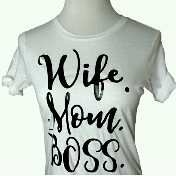 Iconic Legend Tops - Wife. Mom. Boss. Tee