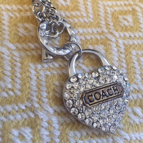 Authentic Coach Heart Pendant Necklace