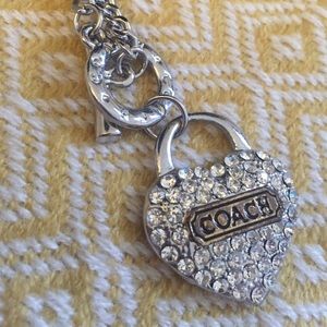 Authentic Coach Heart Pendant Necklace