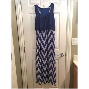 Chevron print Maxi Dress