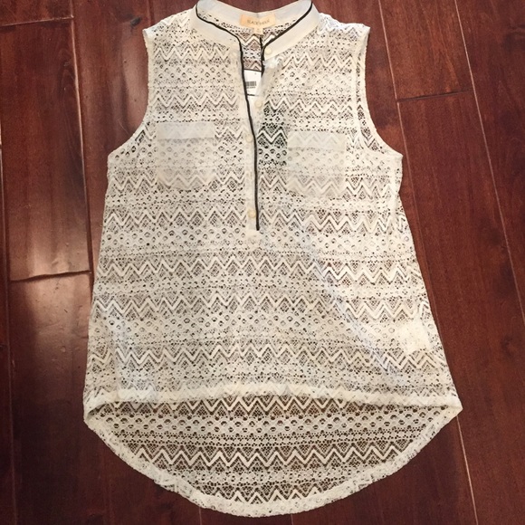 Black Swan sheer sleeveless blouse size medium