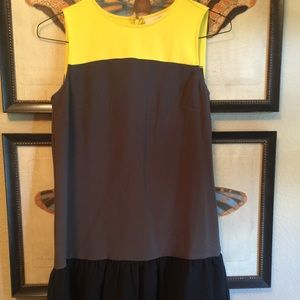 Ann Taylor Loft Peplum Color Block Dress Size 4