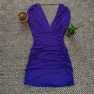 Nevis Ruched Jersey Dress - BCBGMAXAZRIA