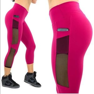 💗💗 Pink Mesh Yoga Pants