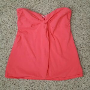 Tube top with sweetheart neckline