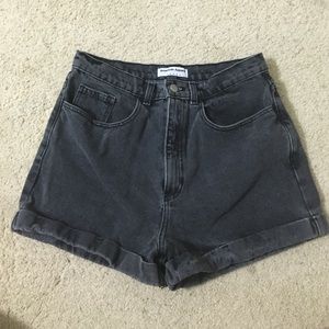 American Apparel High Waisted Jean Shorts