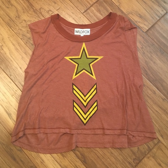 Wildfox star crop top