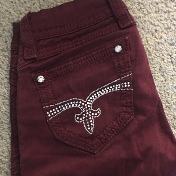 Rock Revival Maroon skinny jeans