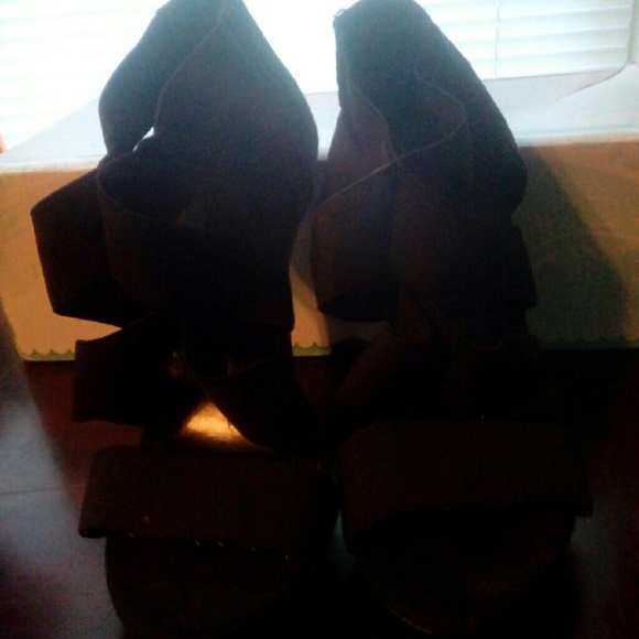 Alegria Black Strappy Heels