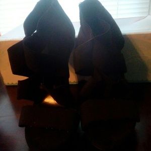 Alegria Black Strappy Heels