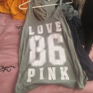 Pink v.s grey tank
