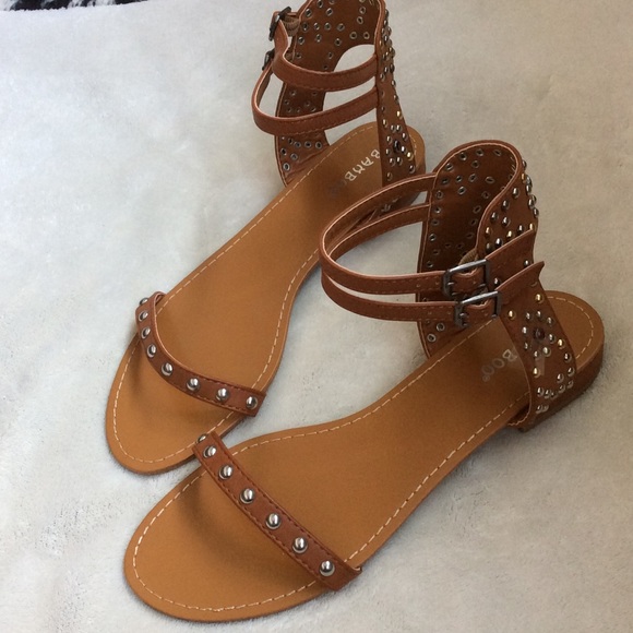 Bamboo Shoes - NWT ankle strap embellished sandals