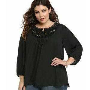 ⓟⓛⓤⓢTorrid blouse 5x NWOT