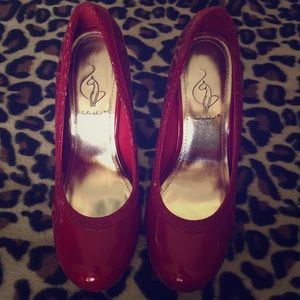 Red Closed Toe Heels