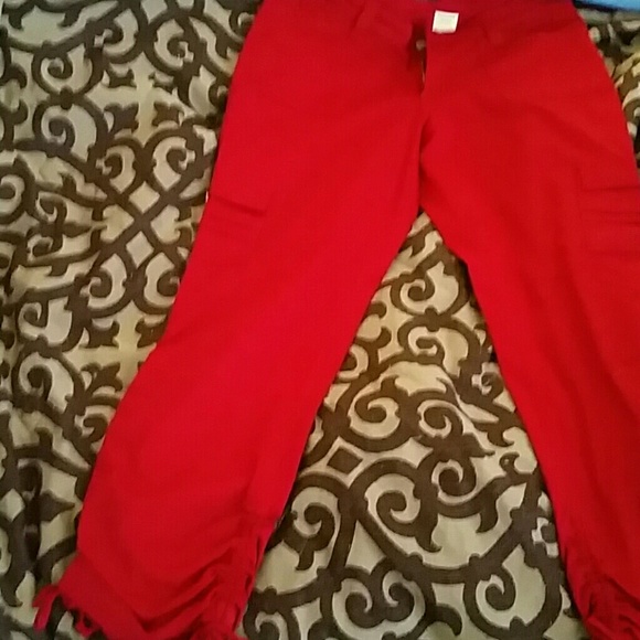 Cute red jeans