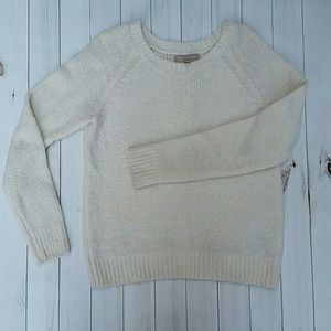 Banana Republic Cream Knit Wool Sweater