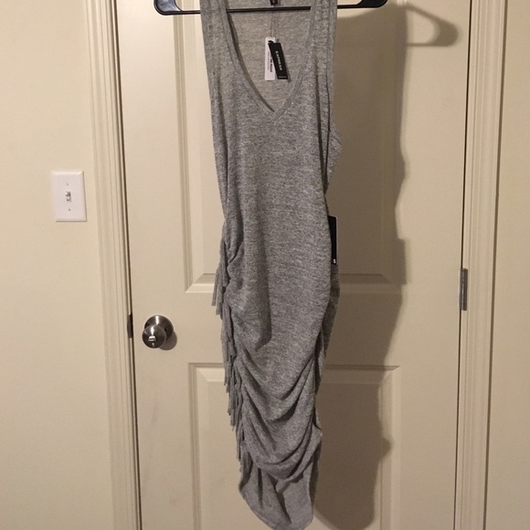 Grey fitted dress