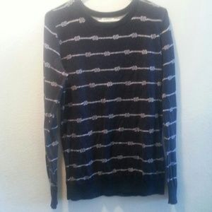 Nautical print sweater