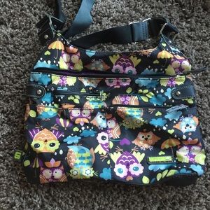 Lily Bloom Crossbody bag in owl print.