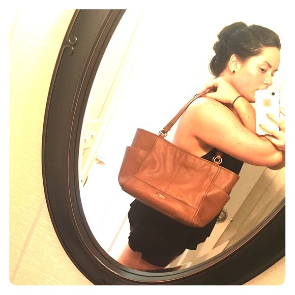 Coach Park Leather Carrie Tote