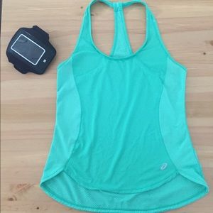 Ascis Light Green Work Out Top
