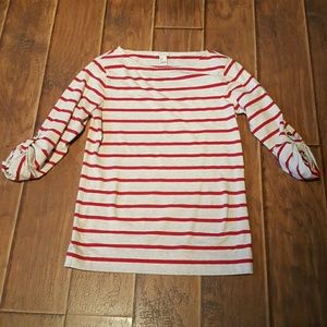 Red and White Baseball Tee