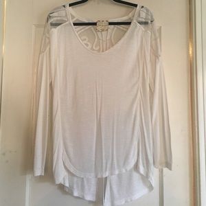 Free people white lace top