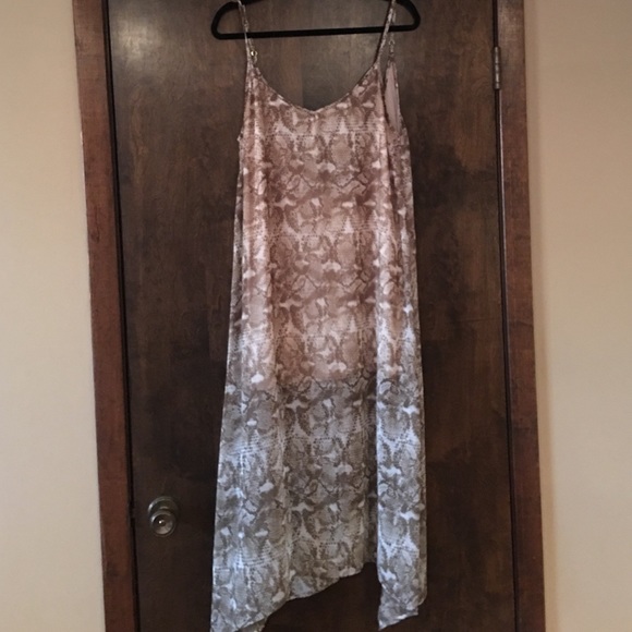 Mumu snakeskin midi dress