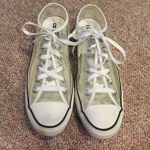 Clear/See through Converse All Star low tops