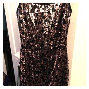 Gold and Black Sequin Party Dress!!