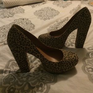 Gianni Bini leopard platforms