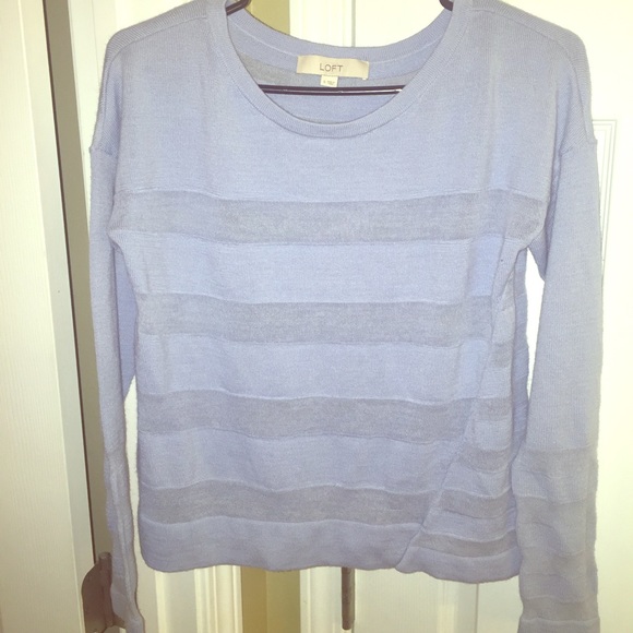 Anne Klein Loft Light Blue Knit Sweater