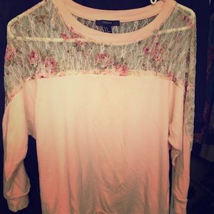 Forever21 pink, lace top