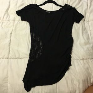 Woman's top with lace cut out