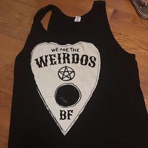 We are weirdos tank top