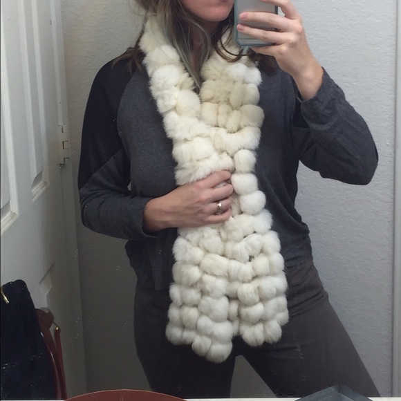 Rabbit fur scarf!