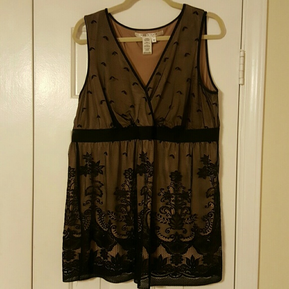 Max Studio Tops - Black Lacy Top