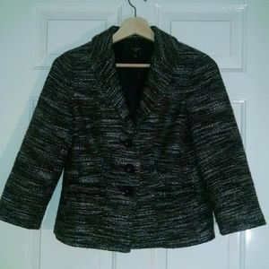 Ann Taylor Factory Tweed Blazer