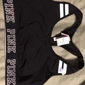 Victoria's Secret Pink Black Sports Bra