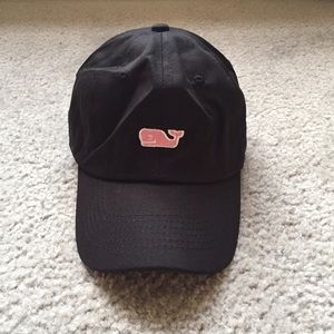 black vineyard vines hat pink whale baseball cap