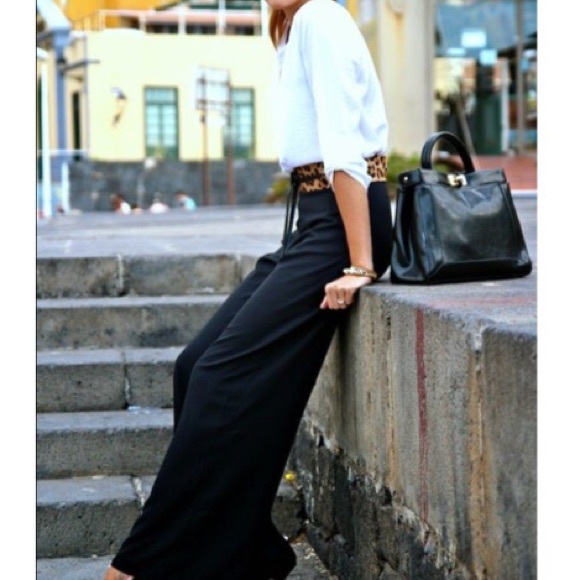 Pants - Black wide leg pants