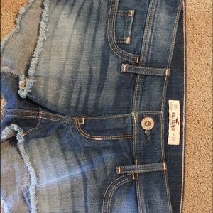 Jean shorts from Hollister.