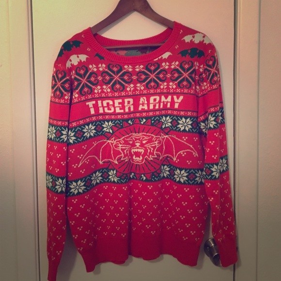 merch limited jackets coats rare punk tiger army christmas punk christmas sweaters