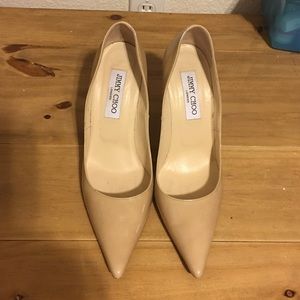 Jimmy choo shoes nude 38