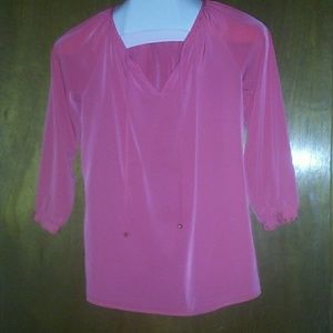 Coral blouse